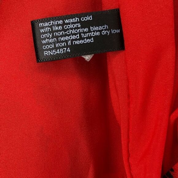 The Limited TALL Cheetah Animal Print Red and Black Dress - Picture 6 of 9